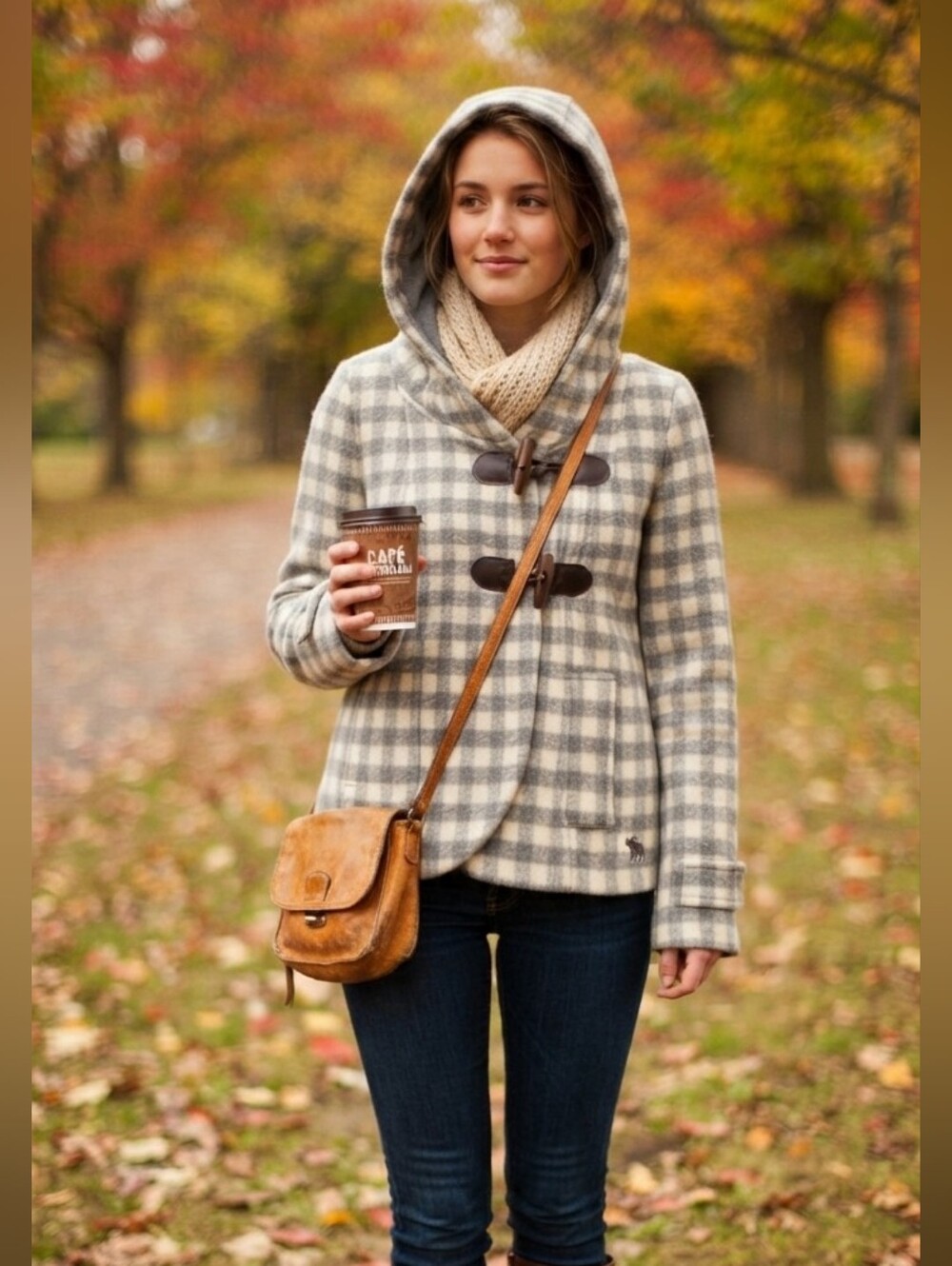 Abercrombie & Fitch Pea Coat Blue Coat